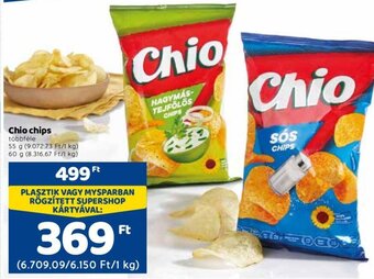Spar Chio Chips 55 / 60 g ajánlat