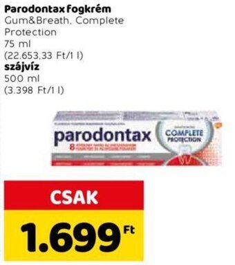 Spar Parodontax fogkrém 75 ml ajánlat