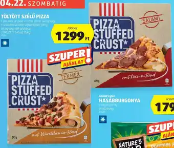 ALDI Töltött szélű pizza 491 / 543 g ajánlat