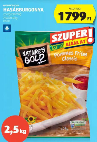 ALDI Nature's Gold Hasábburgonya 2,5 kg ajánlat
