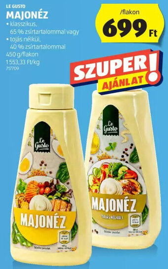 ALDI Le Gusto Majonéz 450 g ajánlat