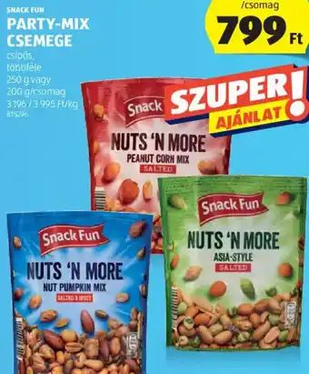 ALDI Snack Fun Party- mix csemege 200 / 250 g ajánlat