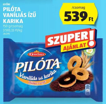 Győri Pilóta vaníliás ízű karika 150 g