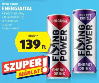 ALDI Flying Power Energiaital 0,25 l ajánlat