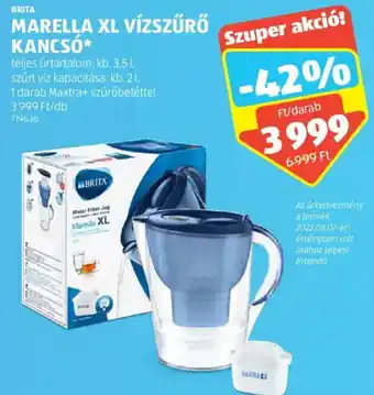 ALDI Brita Marella xl vízszűrő kancsó 1 db ajánlat