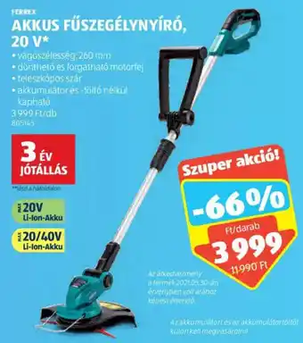 ALDI Ferrex Akkus fűszegélynyíró 1 db ajánlat