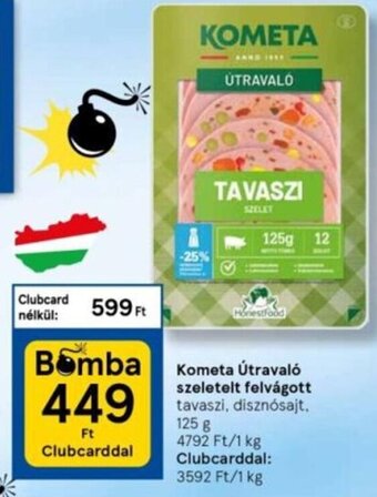 Tesco Kometa Útravaló szeletelt felvágott 125 g ajánlat