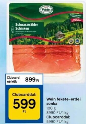 Tesco Wein Fekete-erdei sonka 100 g ajánlat