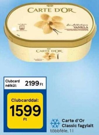 Tesco Carte d'Or Classic fagylalt 1 l ajánlat