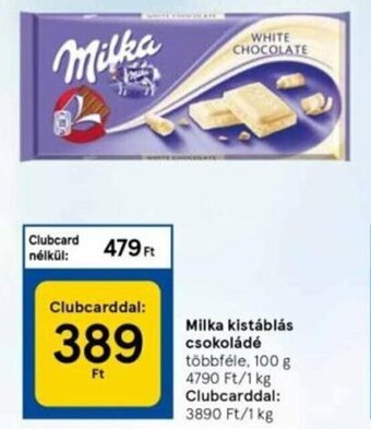 Tesco Milka kistáblás csokoládé 100 g ajánlat