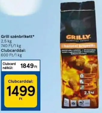 Tesco Grill szénbrikett 2,5 kg ajánlat