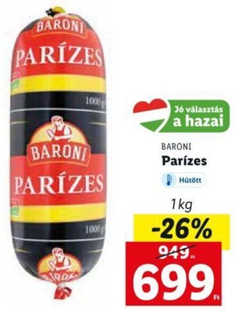 Lidl Baroni Parízes 1 kg ajánlat