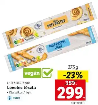 Lidl Chef Selec&You Leveles tészta 275 g ajánlat
