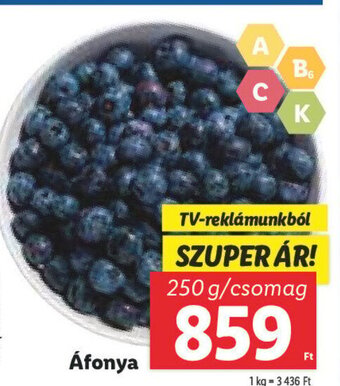 Lidl Áfonya 250 g ajánlat