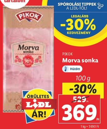 Lidl Pikok Morva sonka 100 g ajánlat