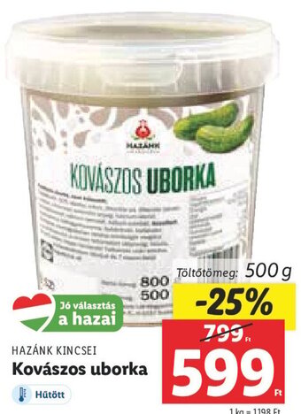 Lidl Hazánk Kincsei Kovászos uborka 500 g ajánlat