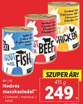 Lidl My Cat Nedves macskaeledel 415 g ajánlat