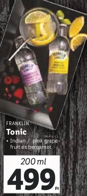 Lidl Franklin Tonic 200 ml ajánlat