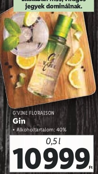 Lidl G'Vine Floraison Gin 0,5 l ajánlat