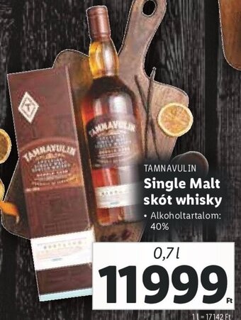 Lidl Tamnavulin Single malt skót whisky 0,7 l ajánlat