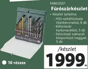 Lidl Parkside Fúrószárkészlet 1 készlet ajánlat