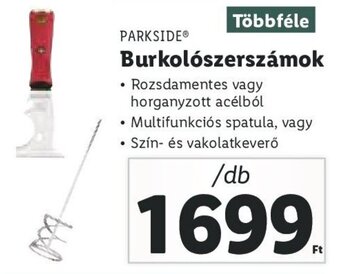 Lidl Parkside Burkolószerszámok 1 db ajánlat