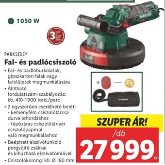 Lidl Parkside Fal- és padlócsiszoló 1 db ajánlat