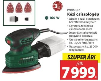 Lidl Parkside Kézi csiszológép 1 db ajánlat