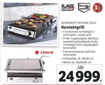 Lidl Silvercrest Kitchen Tools Kontaktgrill 1 db ajánlat