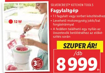 Lidl Silvercrest Kitchen Tools Fagylaltgép 1 db ajánlat