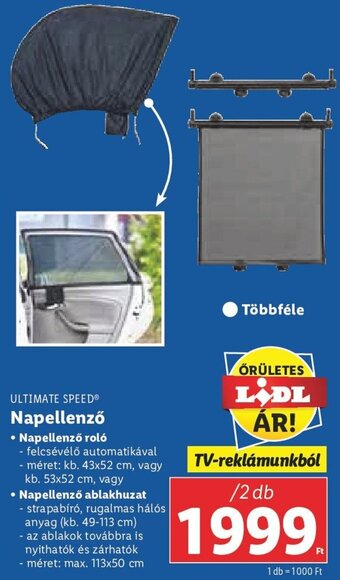Ultimate Speed Napellenző 2 db