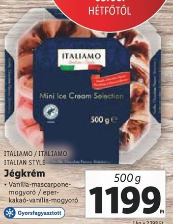 Italiamo / Italiamo Italian Style Jégkrém 500 g