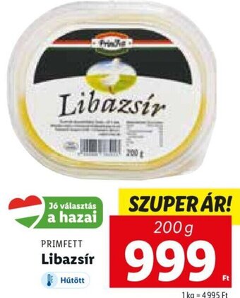 Lidl Primfett Libazsír 200 g ajánlat