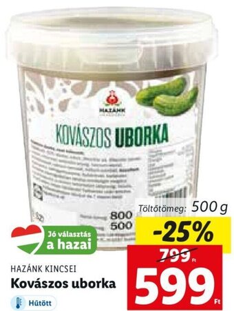 Lidl Hazánk Kincsei Kovászos uborka 500 g ajánlat