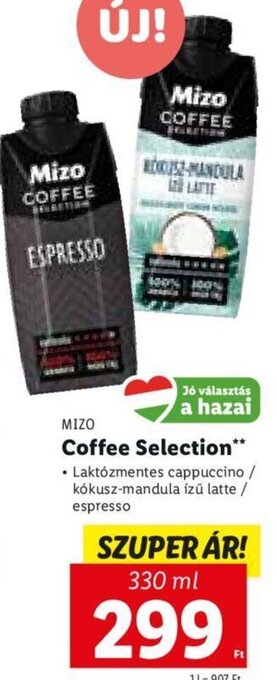 Lidl Mizo Coffee Selection 330 ml ajánlat