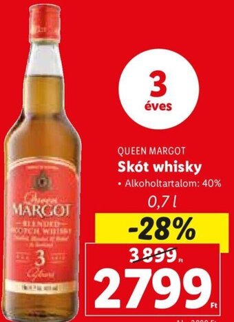 Lidl Queen Margot Skót whisky 0,7 l ajánlat