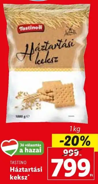 Lidl Tastinol Háztartási keksz 1 kg ajánlat