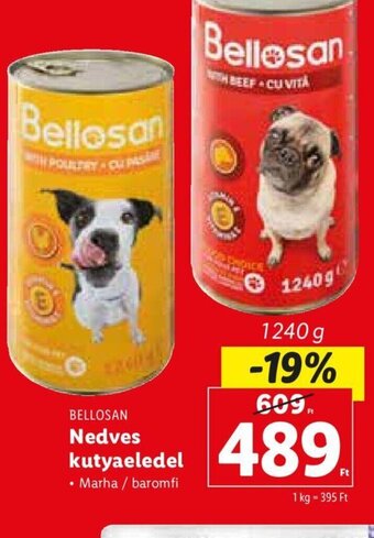 Lidl Bellosan Nedves kutyaeledel 1240 g ajánlat
