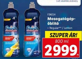 Lidl Finish Mosogatógép-öblítő 800 ml ajánlat