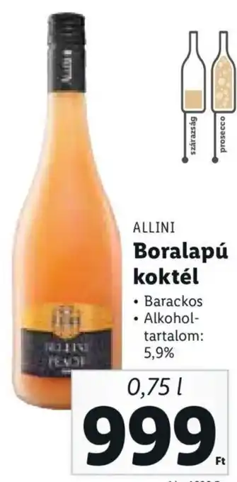 Allini Boralapú koktél 0,75 l