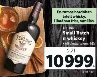 Lidl Teeling Small Batch ír whiskey 0,7 l ajánlat
