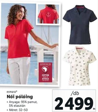 Lidl Esmara Női pólóing 1 db ajánlat