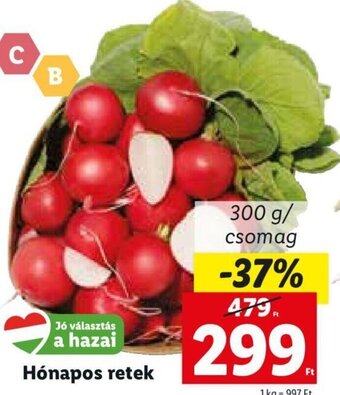 Lidl Hónapos retek 300 g ajánlat