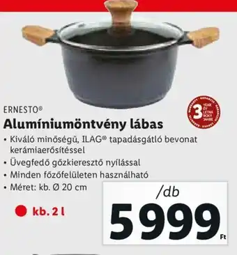 Lidl Ernesto Alumíniumöntvény lábas 1 db ajánlat