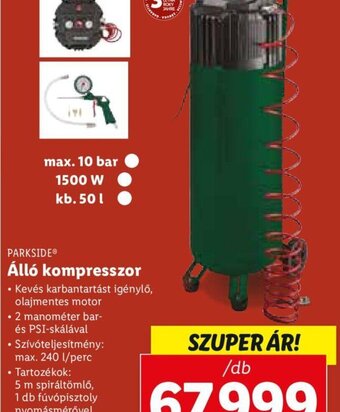 Lidl Parkside Álló kompresszor 1 db ajánlat