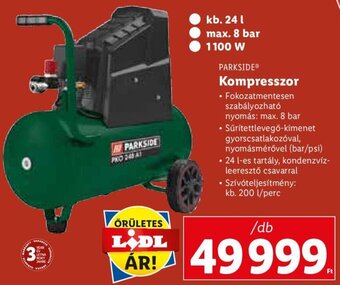 Lidl Parkside Kompresszor 1 db ajánlat