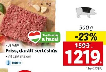 Lidl Húsfarm Friss, darált sertéshús 500 g ajánlat