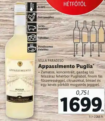 Villa Paradiso Appassimento puglia 0,75 l
