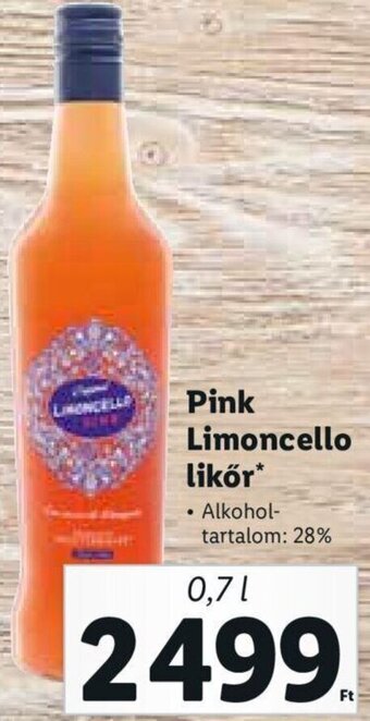Lidl Pink limoncello likőr 0,7 l ajánlat