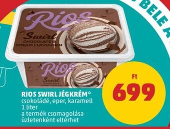 PENNY Rios Swirl jégkrém 1 l ajánlat